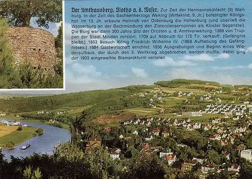 Vlotho ad.Weser, Der Amtshausberg, Blick zum Winterberg ngl F6590