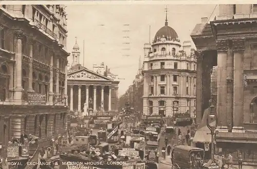 London, Royal Exchange and Mansion House gl1930 F3951