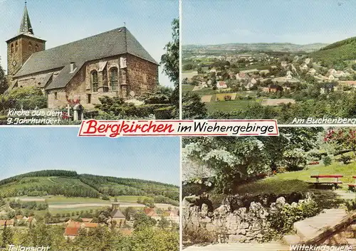 Bergkirchen im Wiehengebirge, Mehrbildkarte ngl F6603