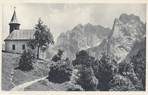 Antoniuskapelle mit Blick zum Wilden Kaiser, Tirol gl1942? F3680