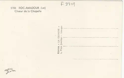 Roc Amadour (Lot), Choeur dela Chapelle ngl F3719