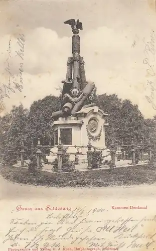 Gruß aus Schleswig, Kanonen-Denkmal gl1900 F7719