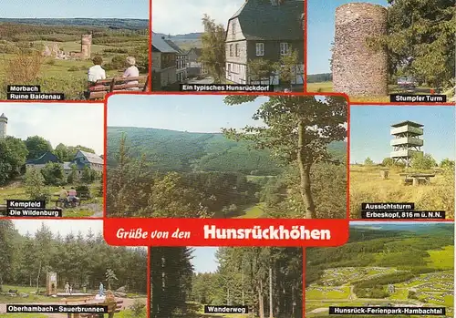 Der Hunsrück, Mehrbildkarte gl1985 F4034