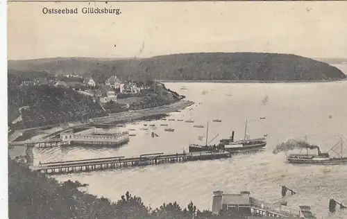 Ostseebad Glücksburg, Panorama feldpgl1918 F7773