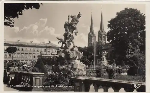 Salzburg, Mirabellpark und St.Andräkirche ngl F4068