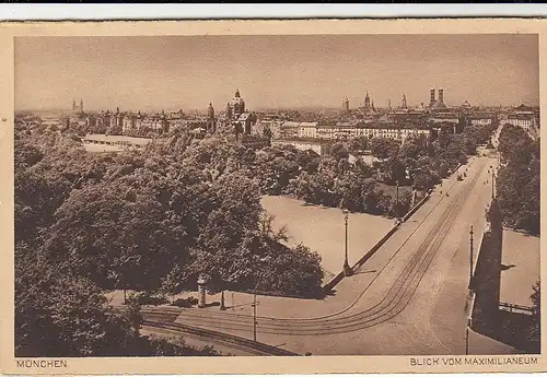 München, Blick vom Maximilianeum ngl F9767