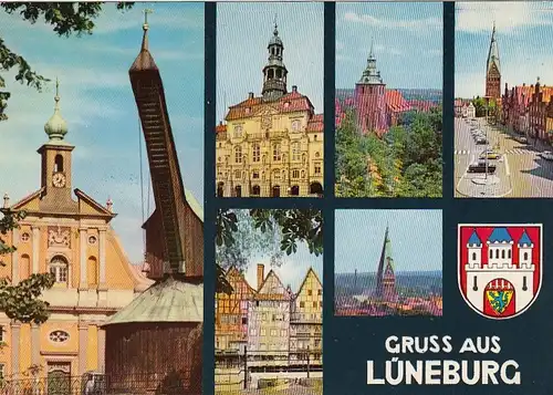 Lüneburg, Mehrbildkarte ngl F5861