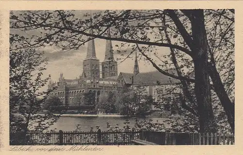 Lübeck vor dem Mühlentor ngl F7817