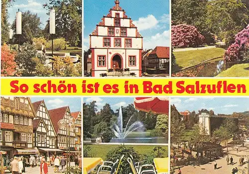 Bad Salzuflen, Mehrbildkarte glum 1960? F6787