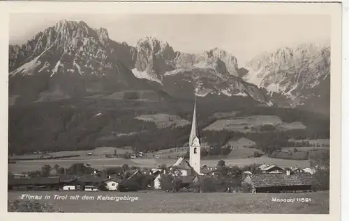 Ellmau, Tirol, mit dem Kaisergebirge glum 1940? F3809