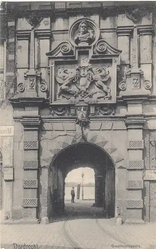 Dordrecht, Groothoofdpoort glum 1910? F4094