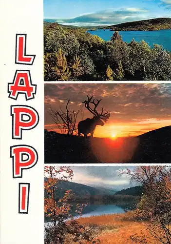 Lappi Suomi Finland, Mehrbildkarte ngl F4677