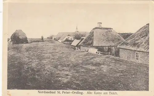 Nordseebad St.Peter-Ording, Alte Katen am Deich ngl F6192