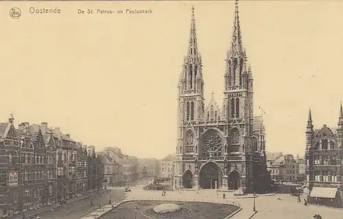 Oostende, De St.Petrus- an Pauluskerk ngl F4712