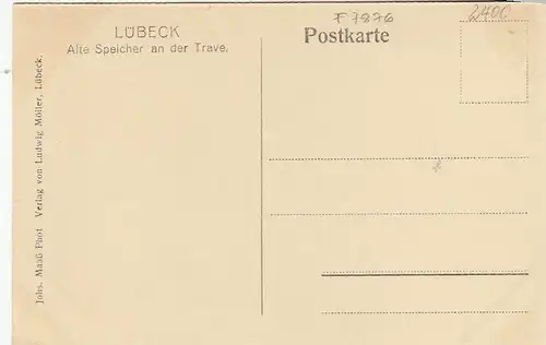 Lübeck, alte Speicher an der Trave ngl F7876