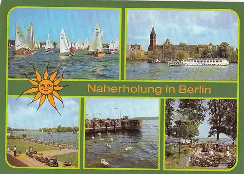 Berlin, Naherholung, Mehrbildkarte gl1986 F6865