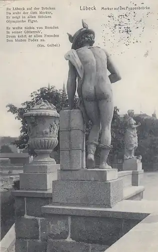 Lübeck, Merkur auf der Puppenbrücke feldpgl1915 F7887