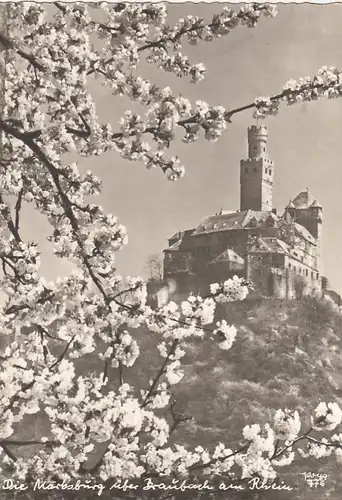 Die Marksburg über Braubach am Rhein ngl G0234