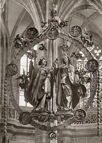 Nürnberg, St.Lorenzkirche, Veith Stoß, der Englische Gruß ngl G0253