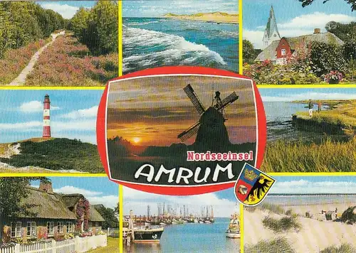Nordsee-Insel Amrum, Mehrbildkarte ngl F6354