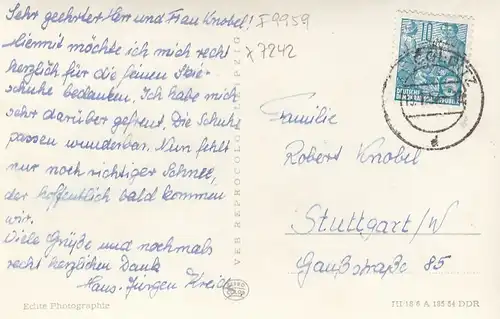 Colditz (Kr.Grimma), Blick zum Schloß (Krankenhaus) gl1957 F9959