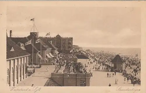 Westerland auf Sylt, Strandanlagen gl1924 F6390