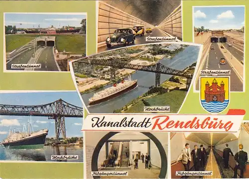 Kanalstadt Rendsburg, rückseitig Sonderstempel ngl1964 F7703