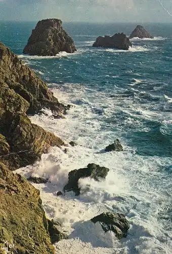 Camaret (Finistère) Tempête de vent d#est sur le Tas de Pois gl1975 F4262