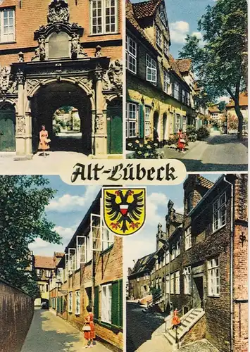 Alt-Lübeck, Mehrbildkarte gl1966? F7988