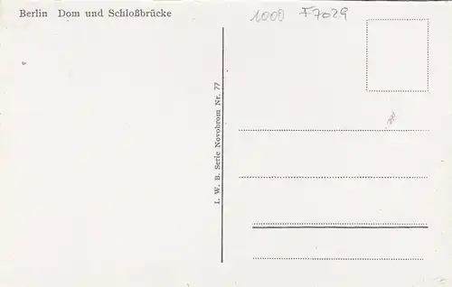 Berlin, Dom und Schloßbrücke ngl F7029