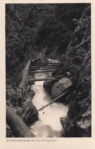 Ramsau, Blick in die Wimbachklamm bei Berchtesgaden ngl G0003