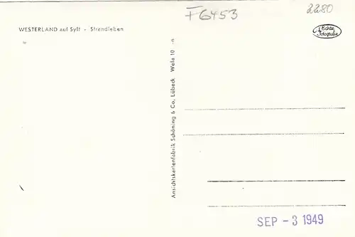 Nordseebad Westerland auf Sylt, Sandburgen-Schau ngl F6453