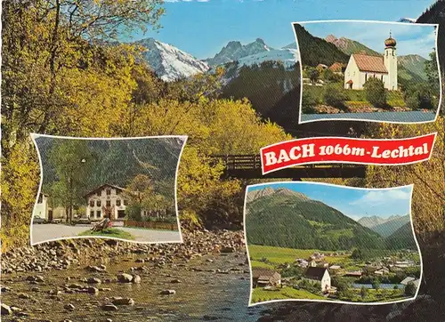 Bach i. Lechtal, Tirol, Mehrbildkarte gl1984 F4315