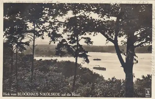 Blick vom Blockhaus Nikolskoe auf die Havel (Berlin-Wannsee) gl1933? F4889