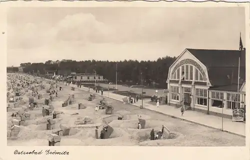 Ostseeheilbad Grömitz in Holst., Strandpromenade gl1937 F8098