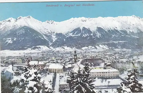 Innsbruck, vom Bergisel gegen Nordkette ngl F4053