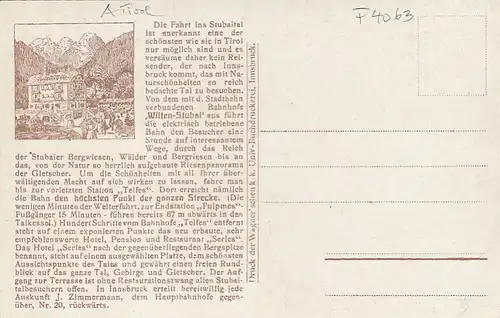 Stubaital in Tirol und die Gletscher ngl F4063