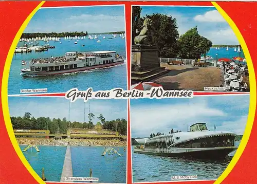 Gruß aus Berlin-Wannsee, Mehrbildkarte gl1987 F4897