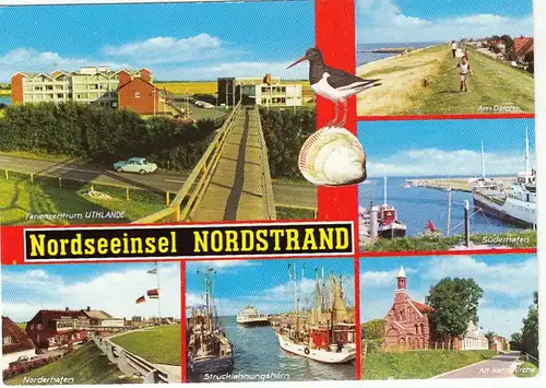 Nordseeinsell Nordstrand, Mehrbildkarte ngl F6246