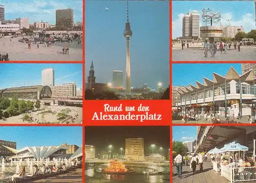 Berlin, Alexanderplatz, Mehrbildkarte gl1993 F6523