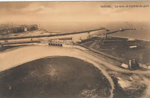 Ostende, La rade et l'entrée du port ngl G0069