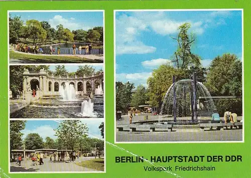 Berlin, Volkspark Friedrichshain, Mehrbildkarte gl1964 F7133