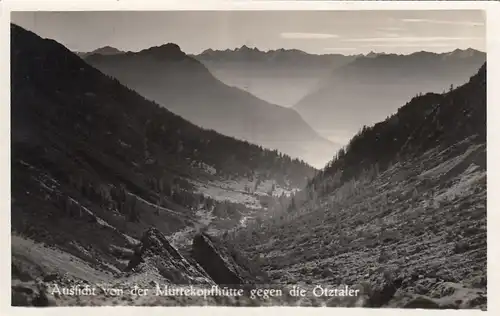 Blick von der Muttekopfhütte gegen die Ötztaler, Tirol ngl F4079