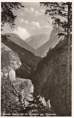 Deutschen Alpenstraße bei Mauthäusel gegen Watzmann ngl G0079