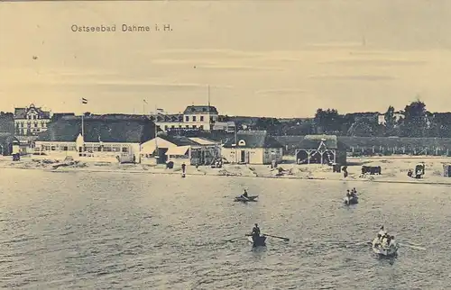 Ostseebad Dahme i.Holst., Blick zum Strand gl1909 F8117