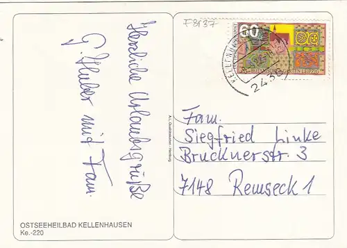 Ostseebad Kellenhusen, Mehrbildkarte gl1982 F8137