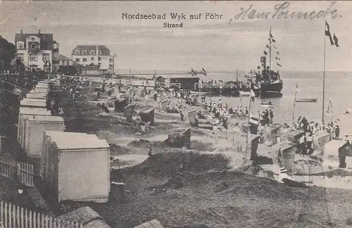 Nordseebad Wyk auf Föhr, Strand gl1919 F6324