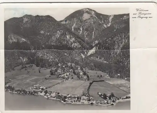 Walchensee (bayer.Hochgebirge) mit Heimgarten, Flugzeugaufnahme gl1933 G0134
