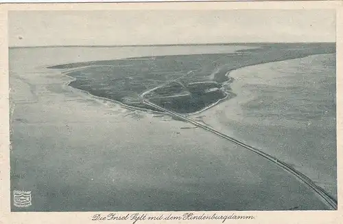 Nordseeinsel Sylt, mit Hindeburgdamm ngl F6385