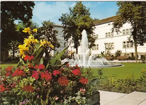 Weltbad Kissingen, Neue Springbrunnen-Anlage hinter der Wandelhalle ngl G0564